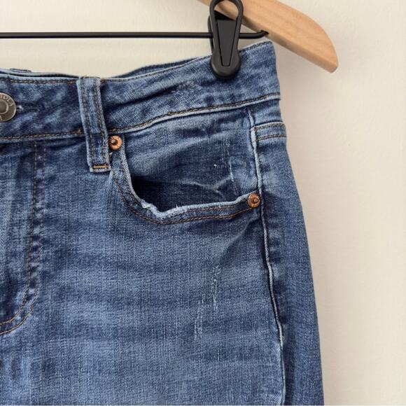 Pistola Medium Wash Skinny Jeans 5-Pocket Solid Denim Belt Loops Zipper Button - Picture 5 of 16